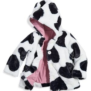 First Impressions Baby Girl's Animal Print Faux Fur Coat